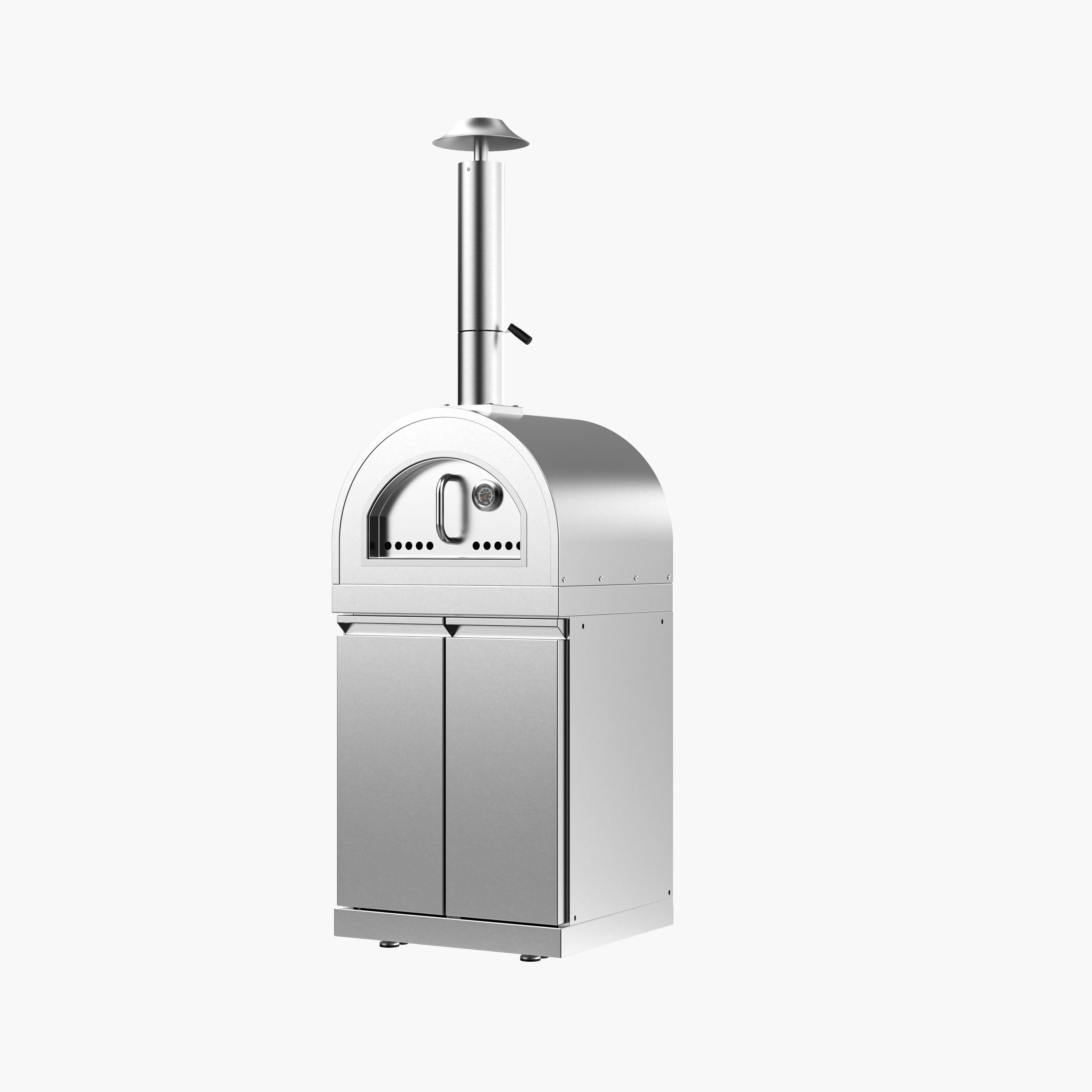 Pizza Oven Cabinet with Double Door Storage