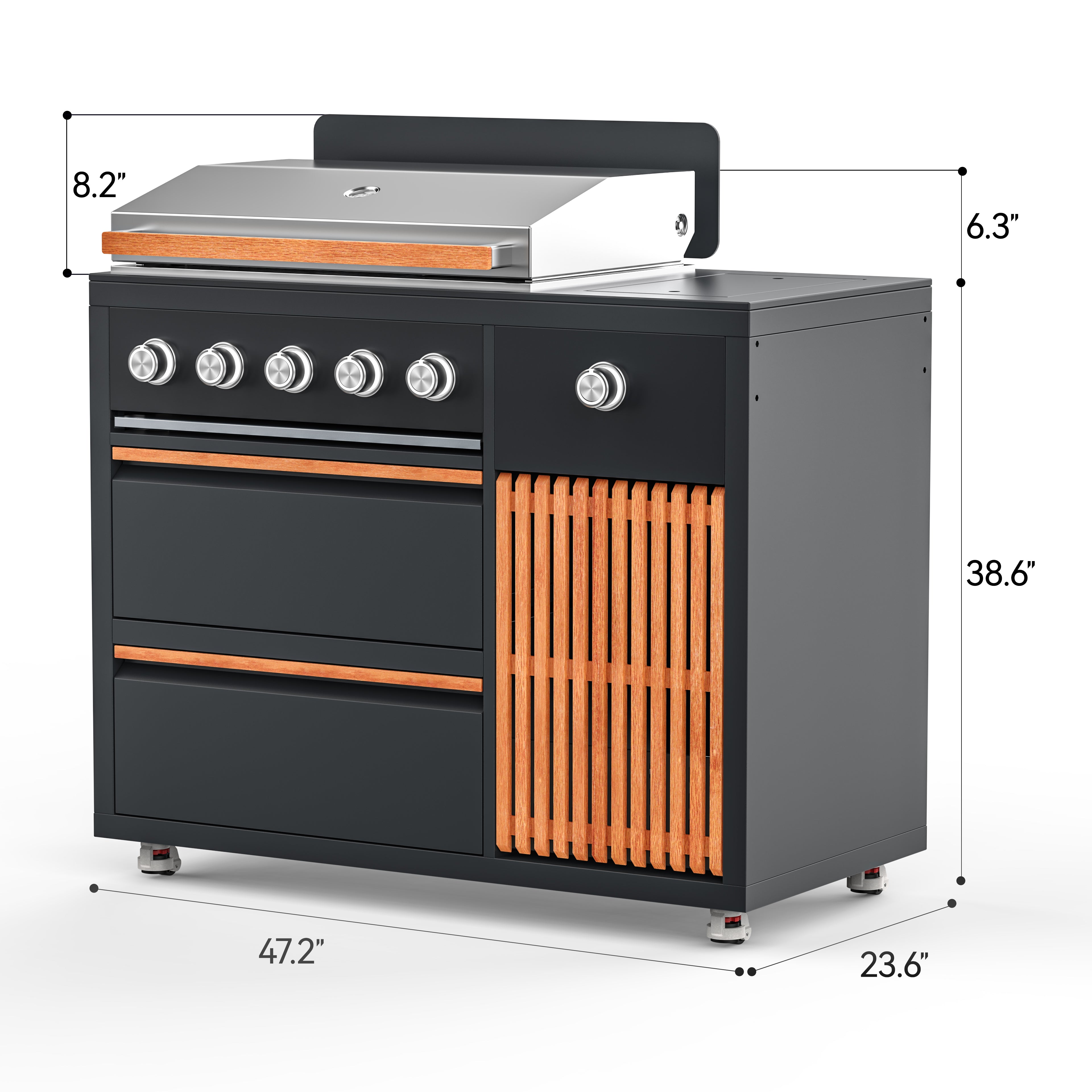 Burner BBQ With Side Burner