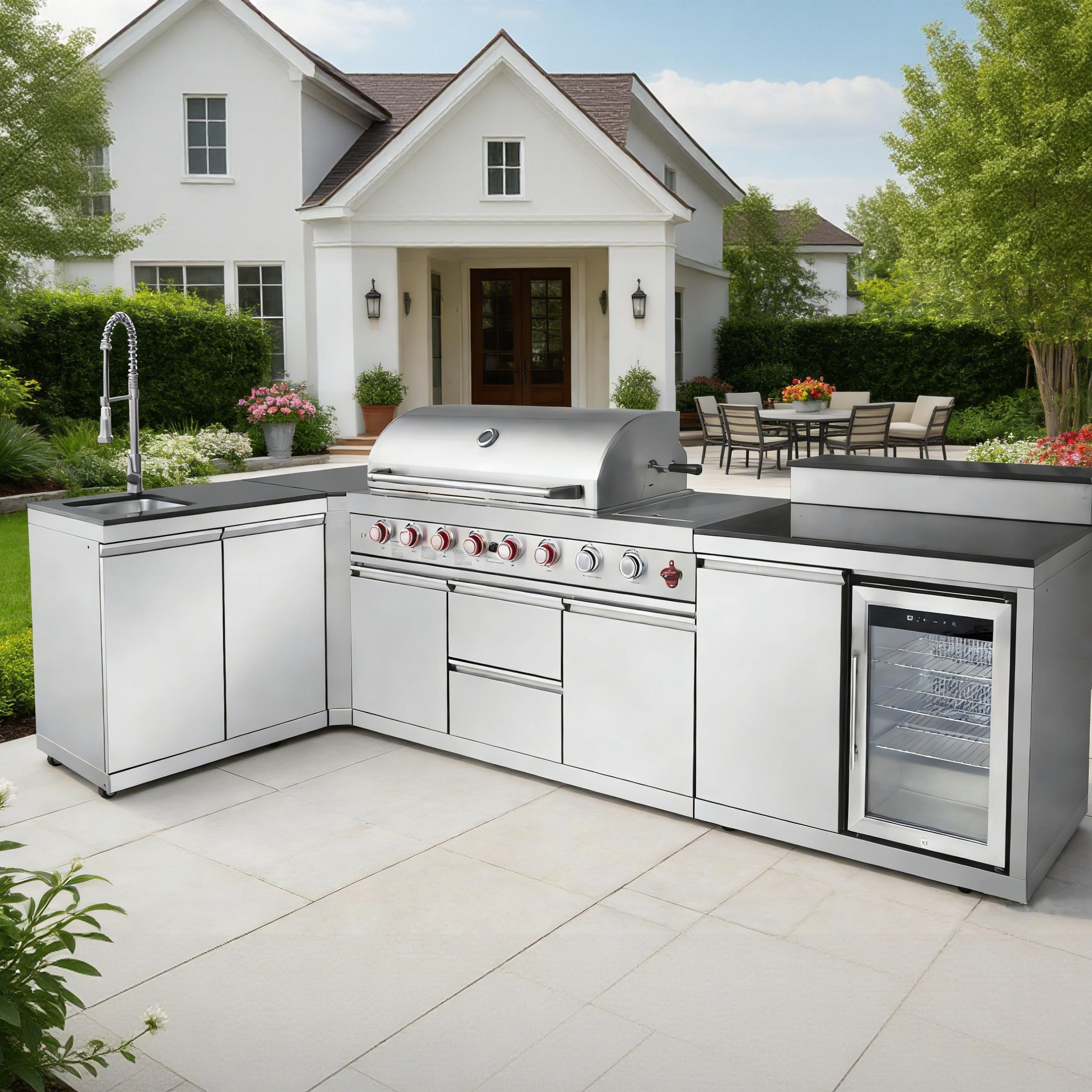SERA-B Series Outdoor Modular Kitchen – All-in-One Backyard Cooking System