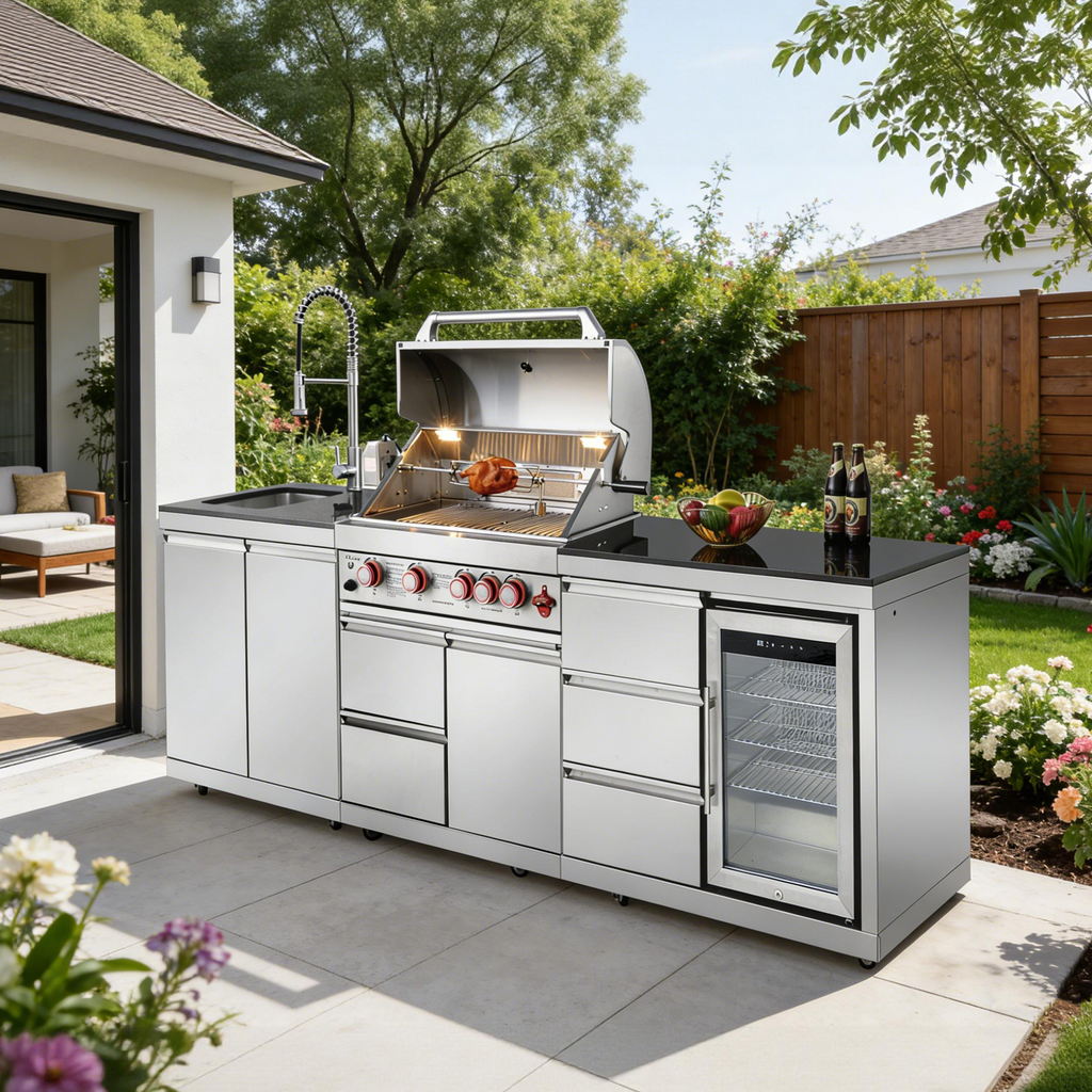 SERA-B Series Outdoor Modular Kitchen – All-in-One Backyard Cooking System