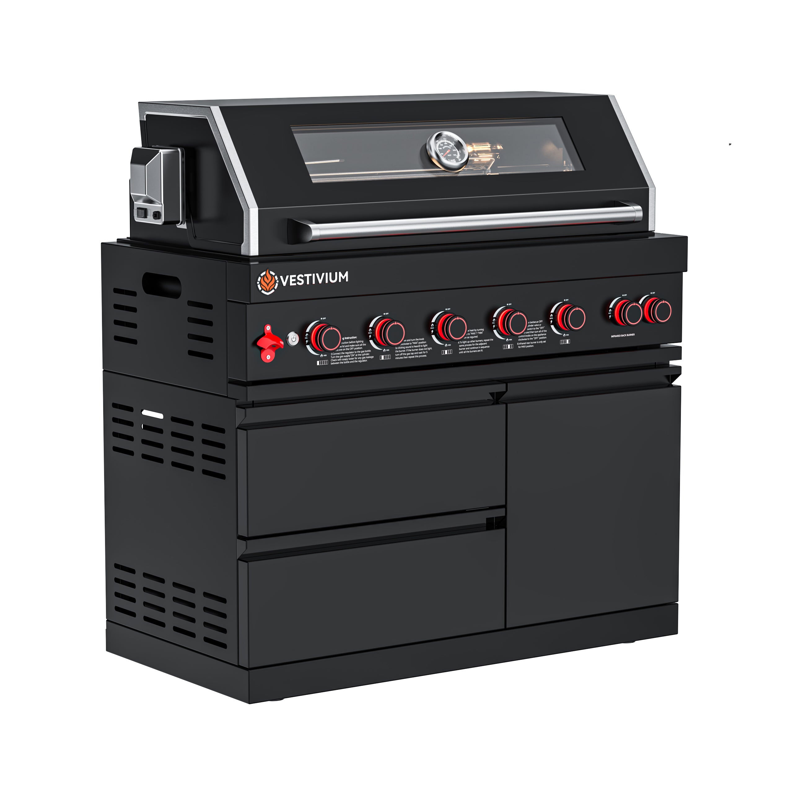 87900 BTU Outdoor Kitchen Grill Island