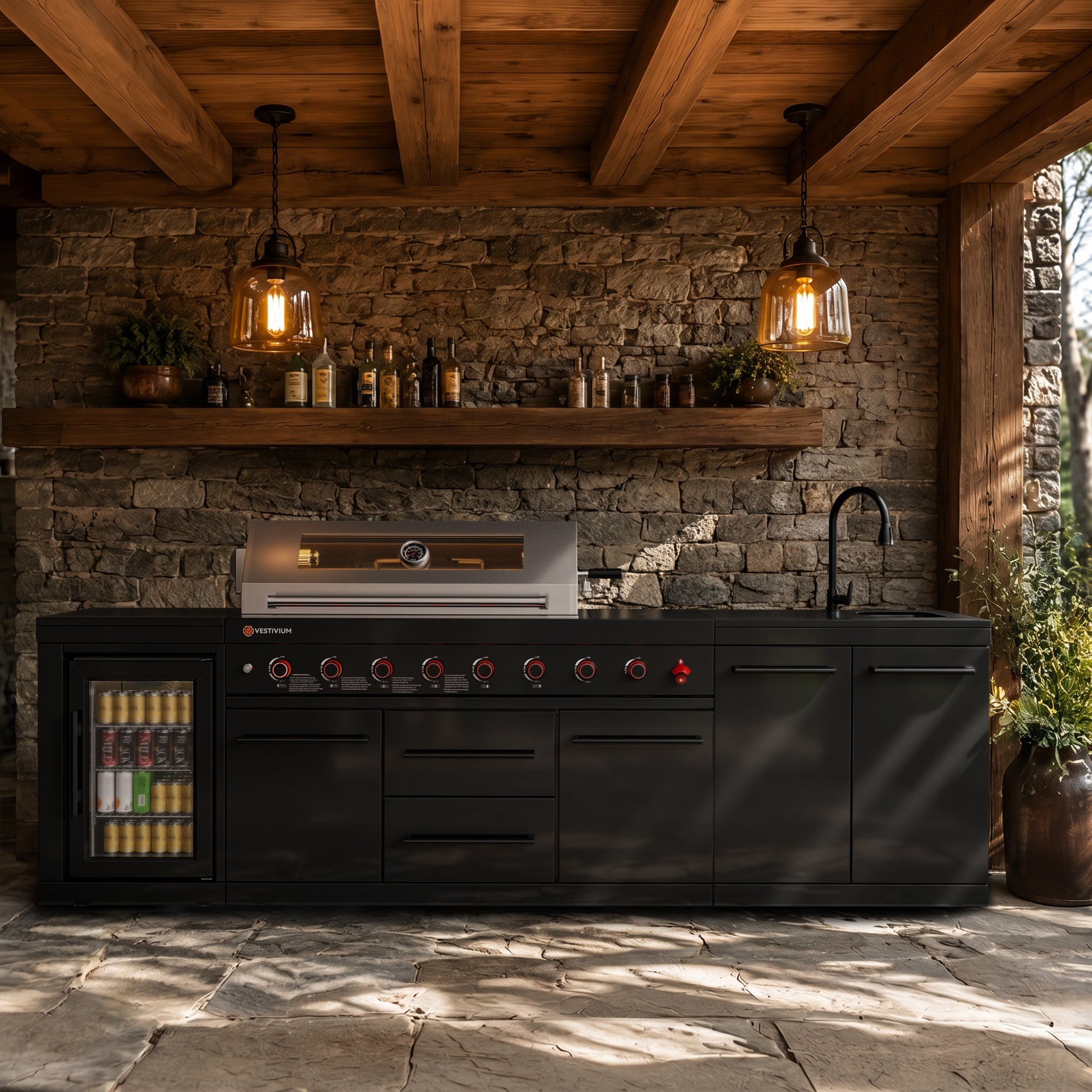 SERA-A Series Outdoor Modular Kitchen – All-in-One Backyard Cooking System