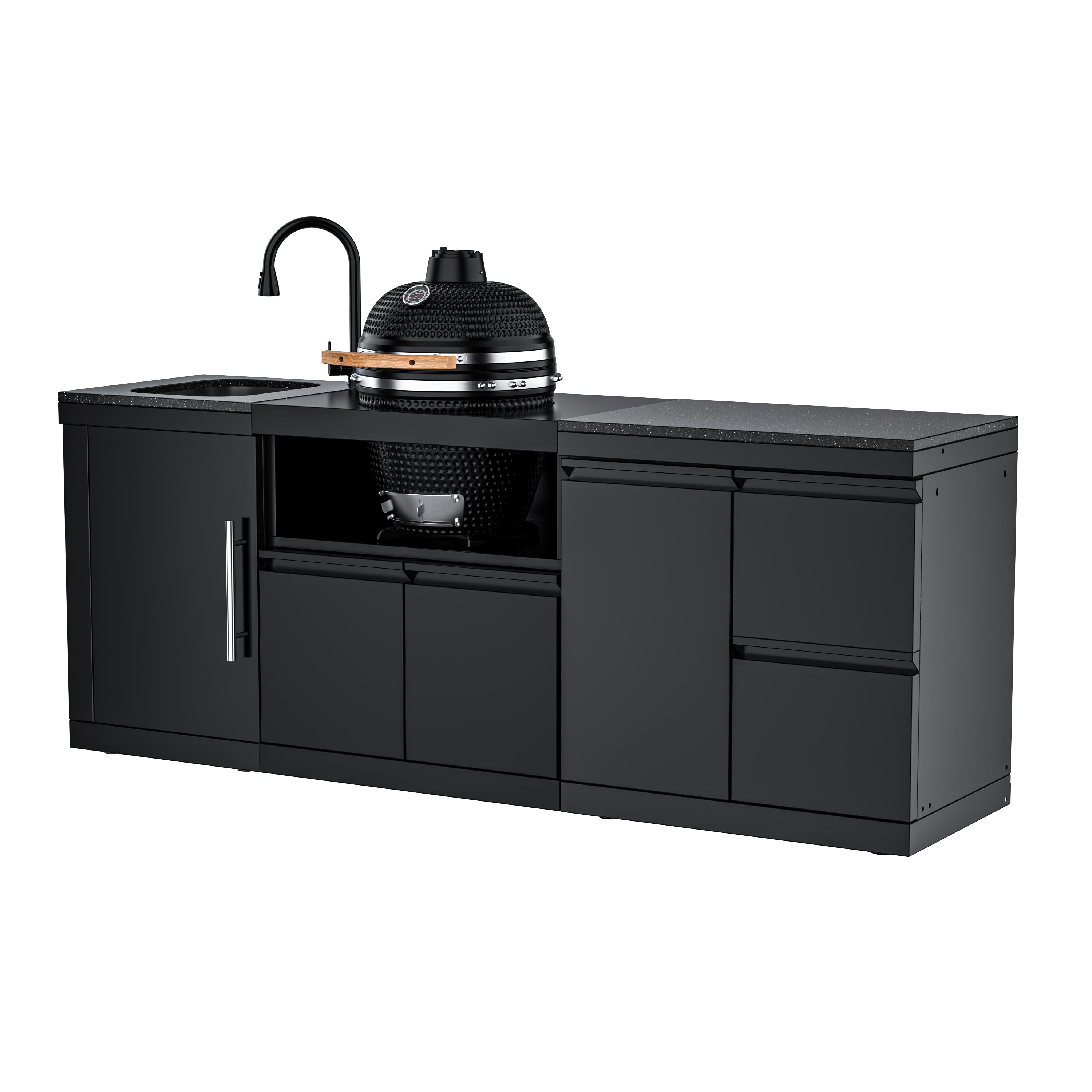 VESTIVIUM 3-Piece Modular Outdoor Kitchen Island Set | SM-SDSK