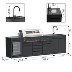 SERA-A Series Outdoor Modular Kitchen – All-in-One Backyard Cooking System