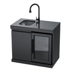 Single-Door Storage with Sink and Single-Door Refrigerator Module