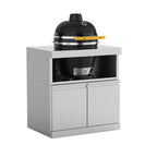 Double-Door Storage Cabinet with Kamado Grill Station Module