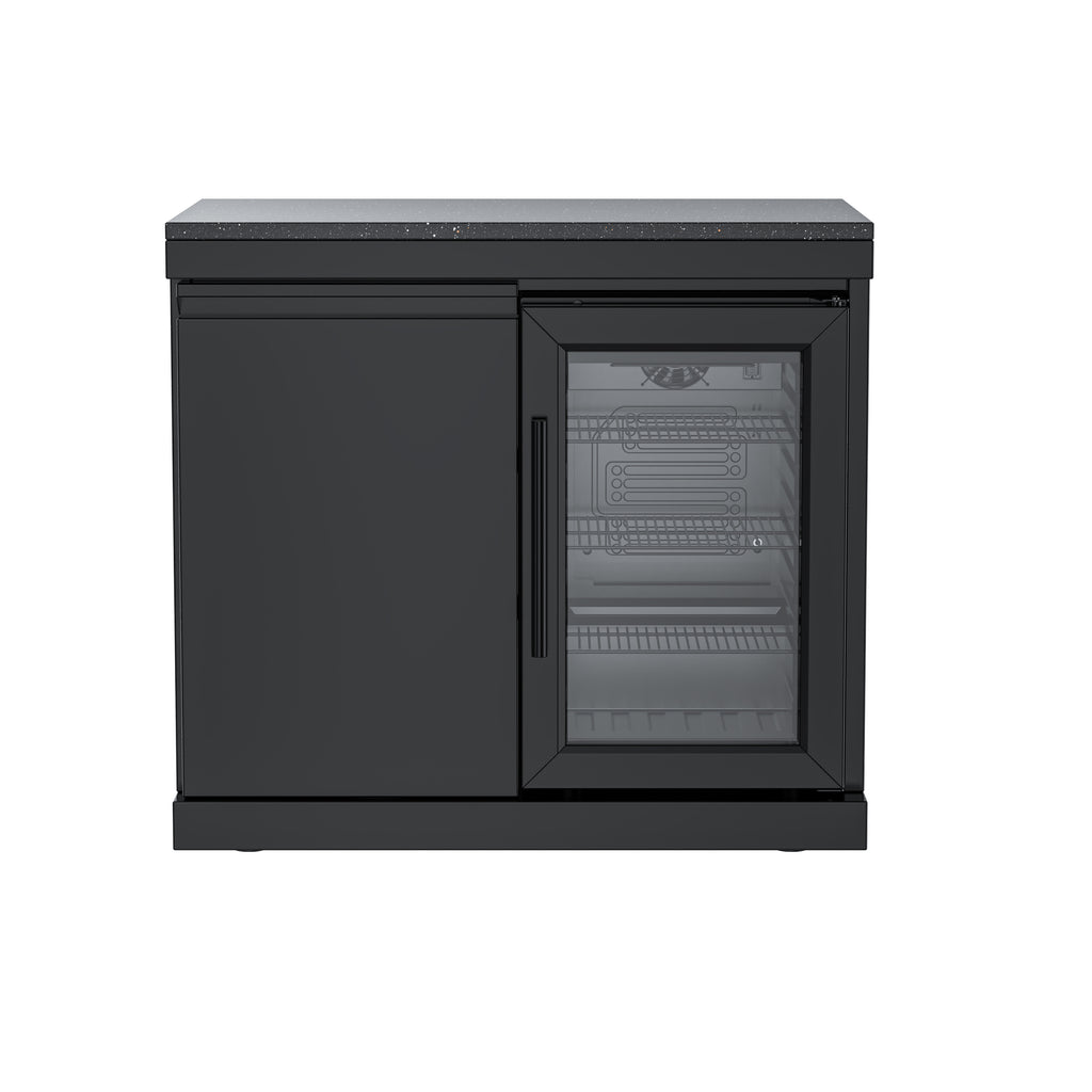 Single-Door Cabinet with Refrigerator Module