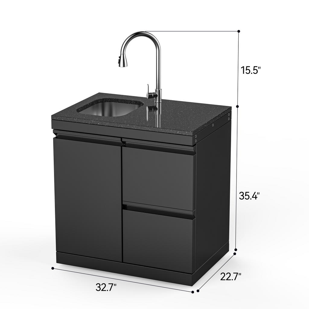 Stainless Steel Sink and Drawer Combo