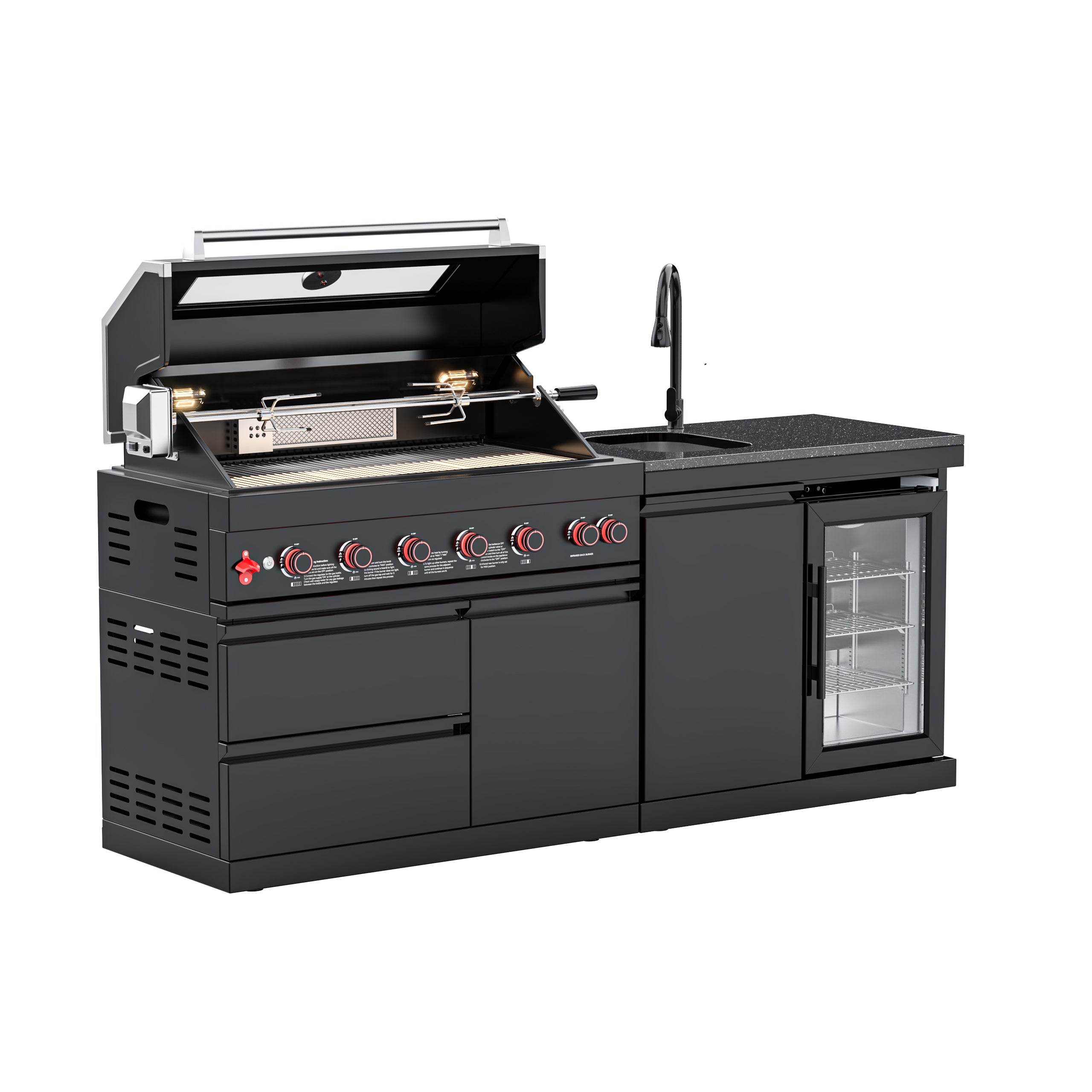 VESTIVIUM 2-Piece Modular Outdoor Kitchen Island Set | V601-SF