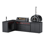 VESTIVIUM 5-Piece Modular Outdoor Kitchen Island Set | V611-ST2SFPOC