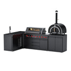 VESTIVIUM 5-Piece Modular Outdoor Kitchen Island Set | V611-ST2SFPOC