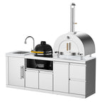 VESTIVIUM 4-Piece Modular Outdoor Kitchen Island Set | SM-SDSKPO