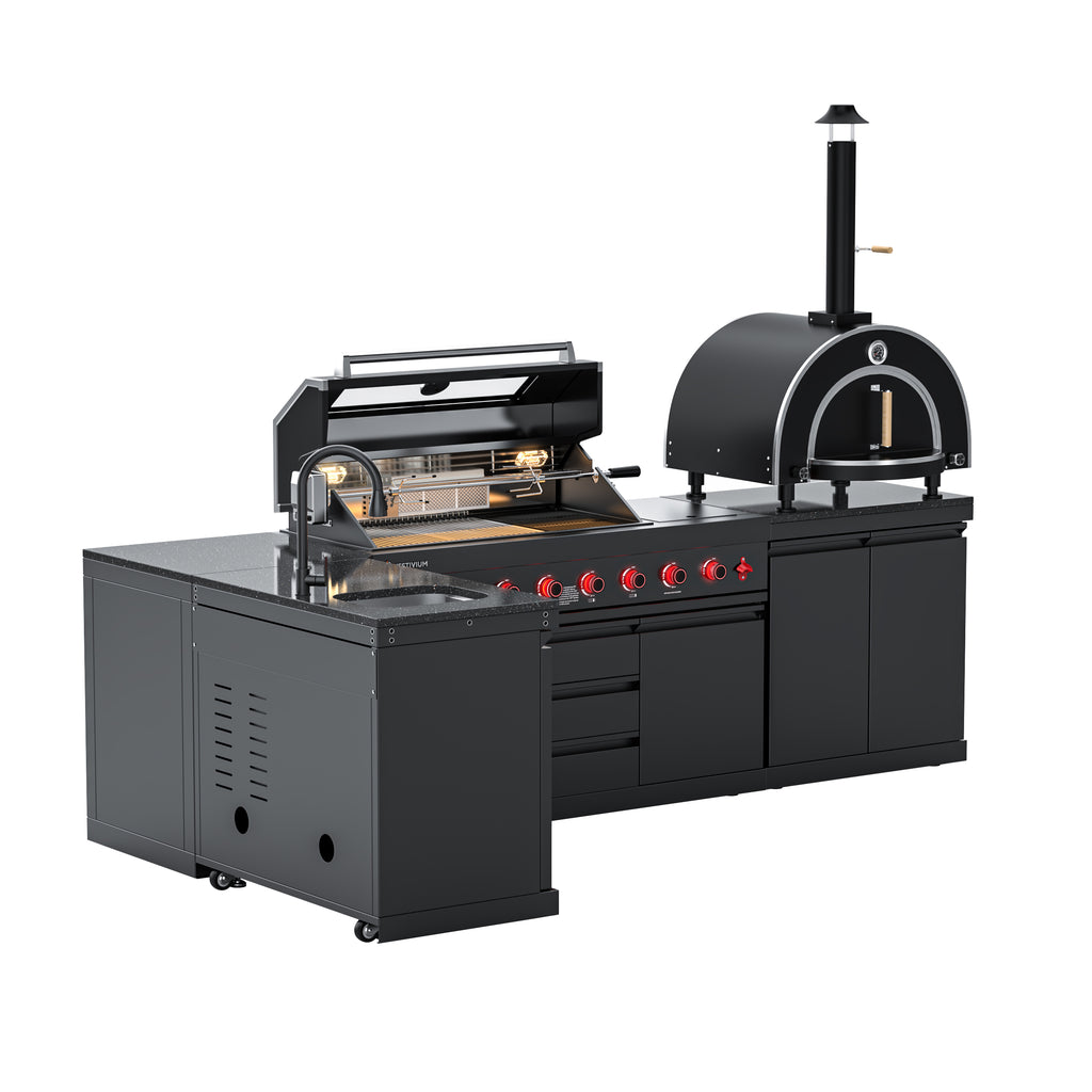 VESTIVIUM 5-Piece Modular Outdoor Kitchen Island Set | V611-ST2SFPOC