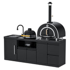 VESTIVIUM 4-Piece Modular Outdoor Kitchen Island Set | SM-SDSKPO