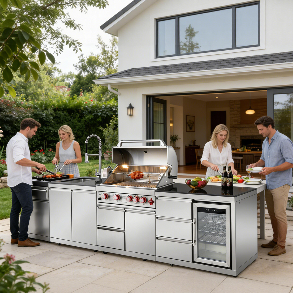 SERA-B Series Outdoor Modular Kitchen – All-in-One Backyard Cooking System