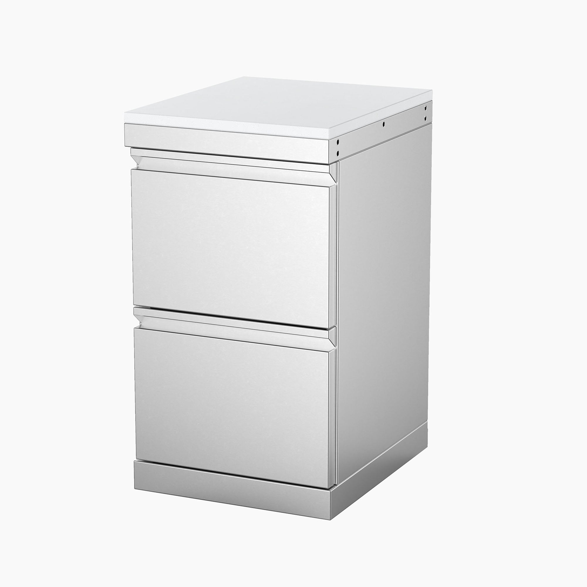 Stainless Steel 2-Drawer