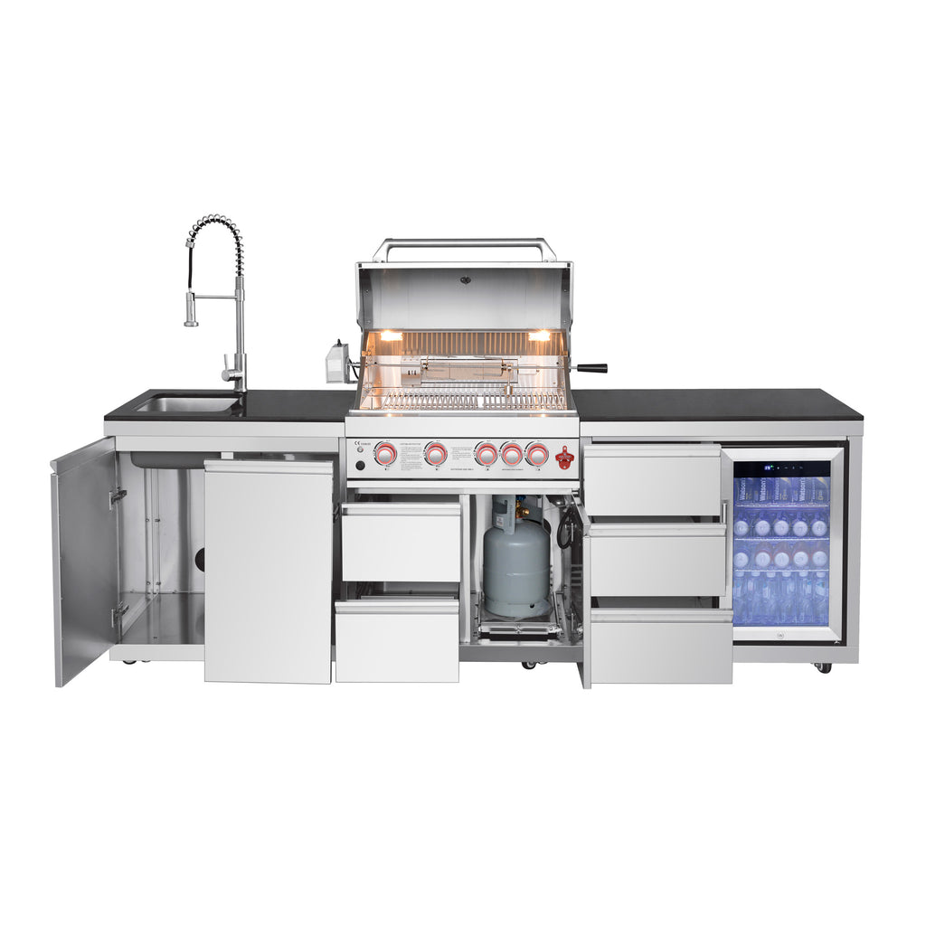 SERA-B Series Outdoor Modular Kitchen – All-in-One Backyard Cooking System
