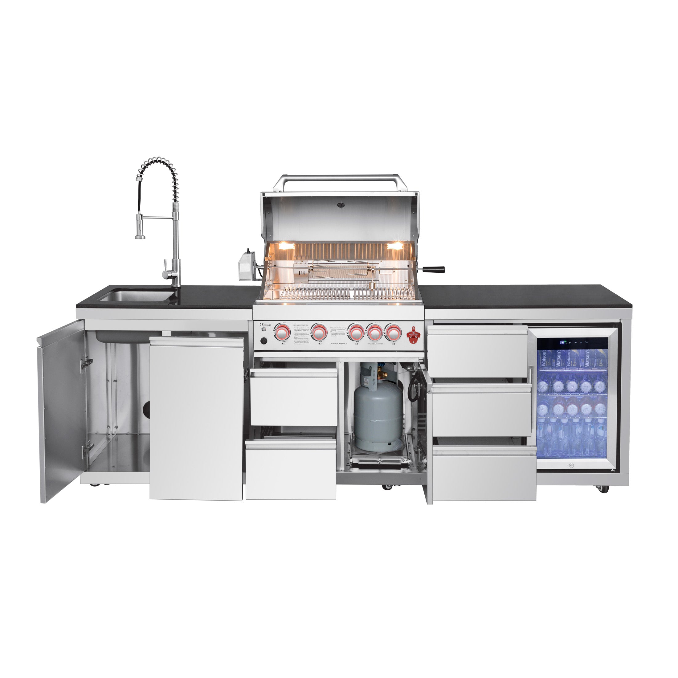 SERA-B Series Outdoor Modular Kitchen – All-in-One Backyard Cooking System