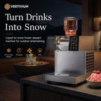 VESTIVIUM Snowflake Ice Maker | Liquid-to-Snow Frozen Dessert Machine