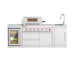 SERA-C Compact and Stylish Outdoor Modular Kitchen Set All-in-One Backyard Cooking System