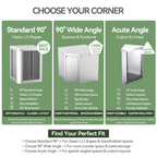 VESTIVIUM 90° Corner Cabinet for Sera Series Outdoor Kitchen