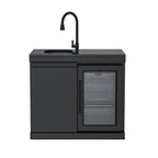 Single-Door Storage with Sink and Single-Door Refrigerator Module
