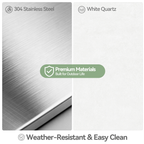 VESTIVIUM Stainless Steel Storage Cabinet - Double Door