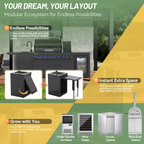 Vestivium Sera Series Outdoor Kitchen Island Black