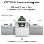 VESTIVIUM Ceramic Grill Cabinet for Outdoor Kitchen, Dedicated Egg Style Cooker Station