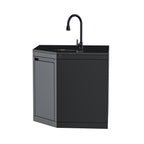 Wide-Angle Corner Cabinet with Sink Module