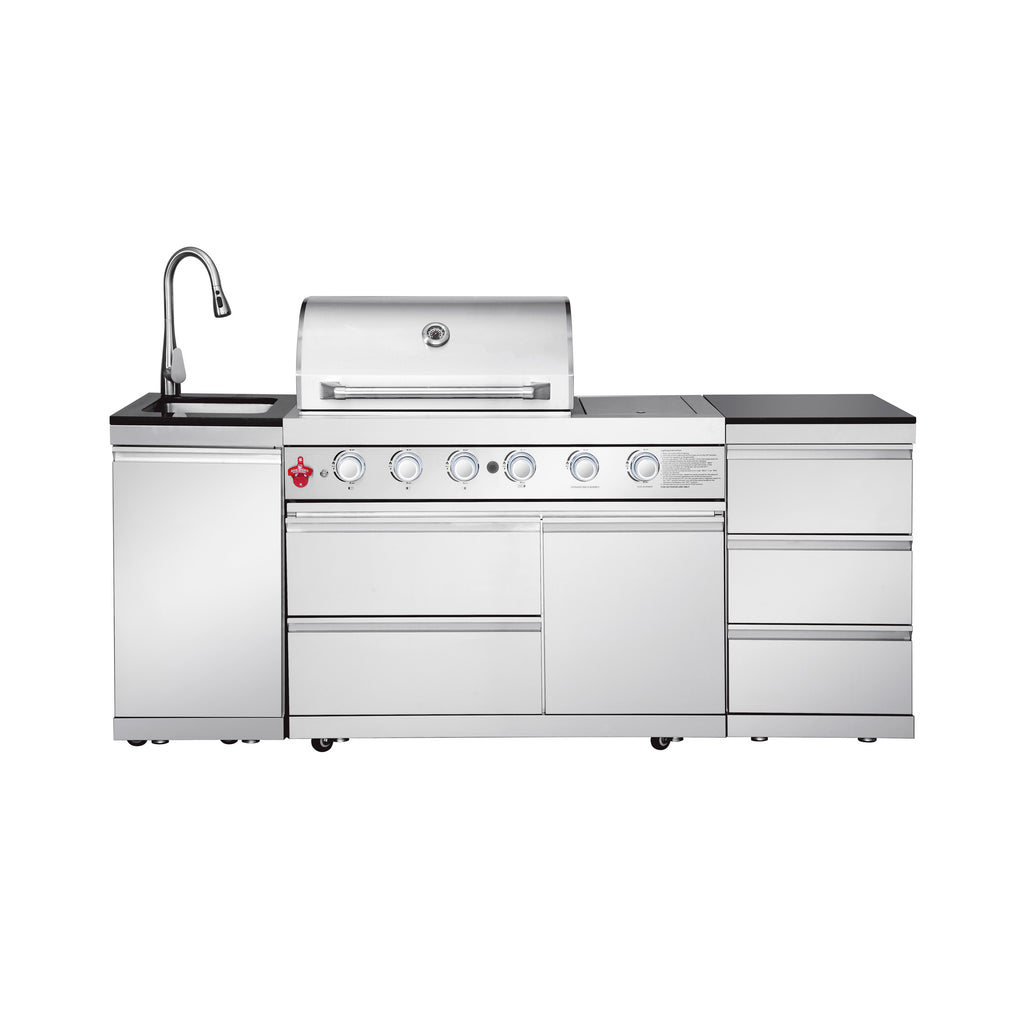 SERA-B Series Outdoor Modular Kitchen – All-in-One Backyard Cooking System