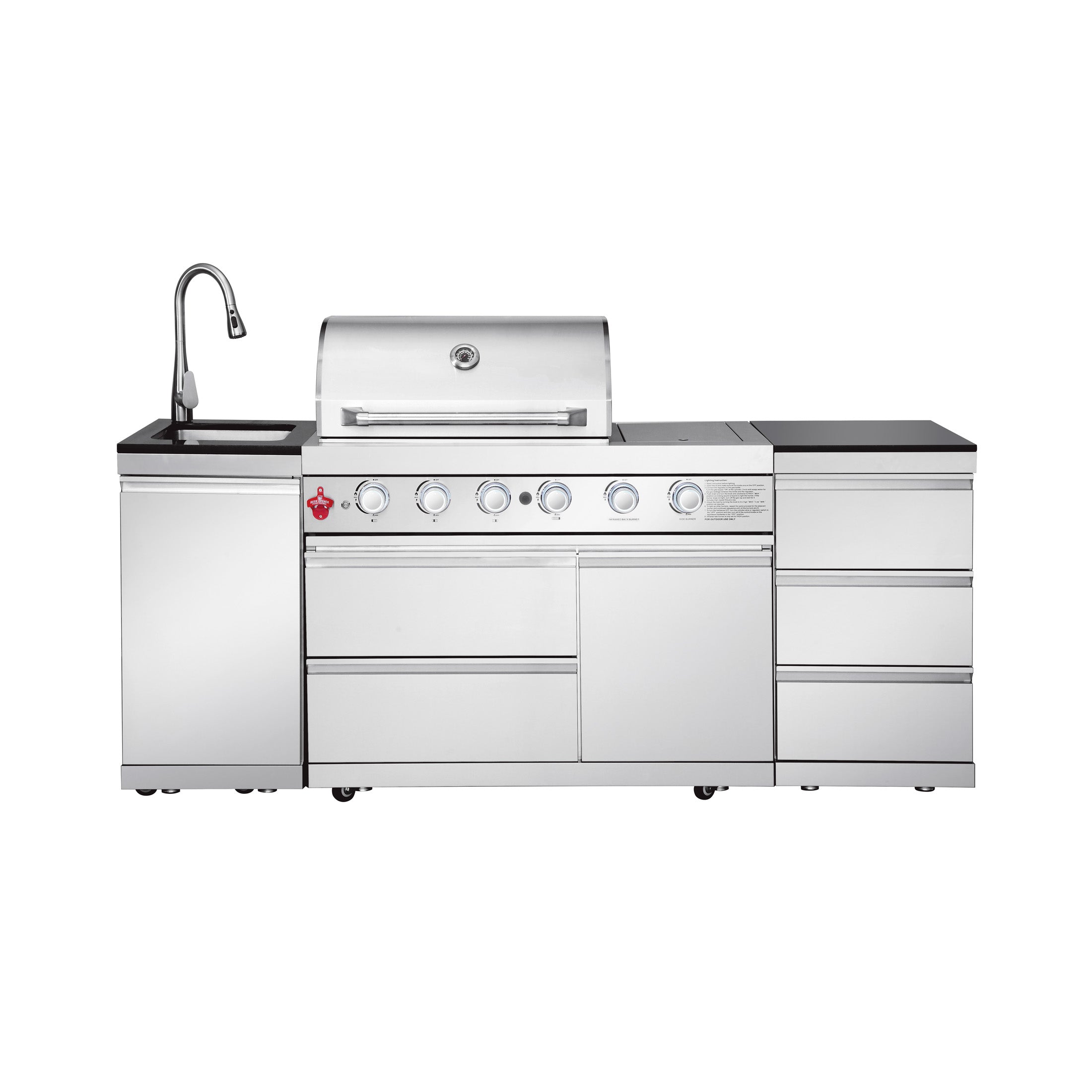 SERA-B Series Outdoor Modular Kitchen – All-in-One Backyard Cooking System