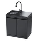 Double-Door Storage Cabinet with Sink Module