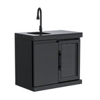 Single-Door Storage with Sink and Single-Door Refrigerator Module