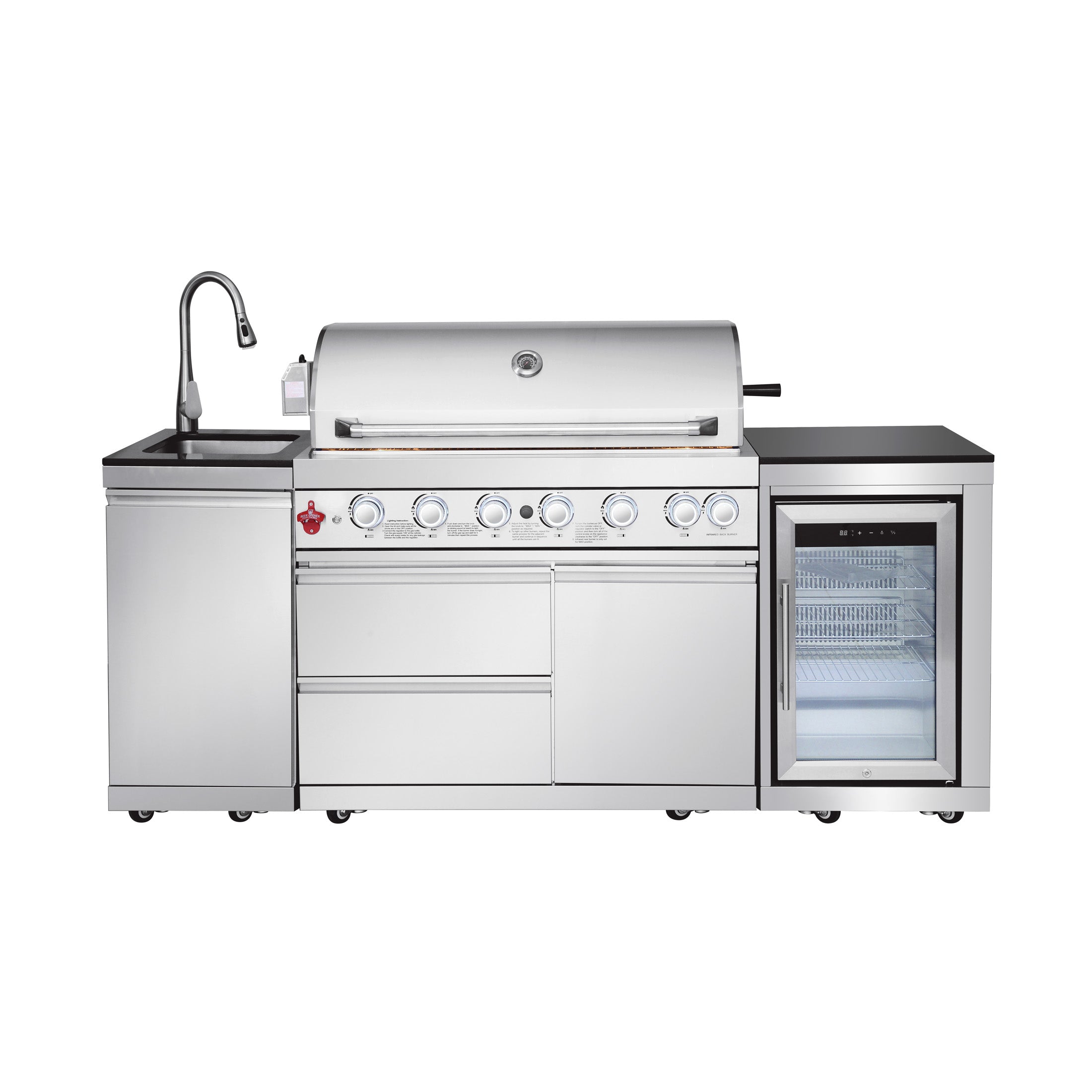 SERA-B Series Outdoor Modular Kitchen – All-in-One Backyard Cooking System