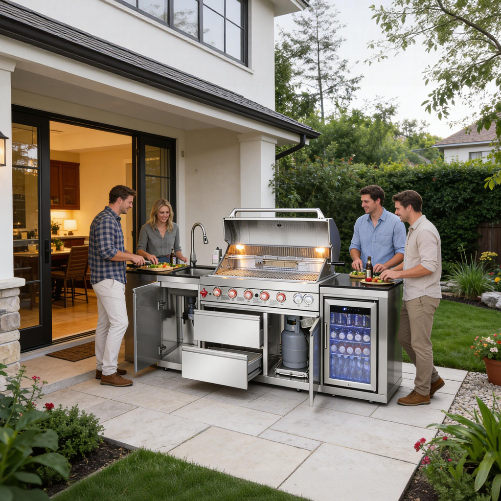 SERA-B Series Outdoor Modular Kitchen – All-in-One Backyard Cooking System