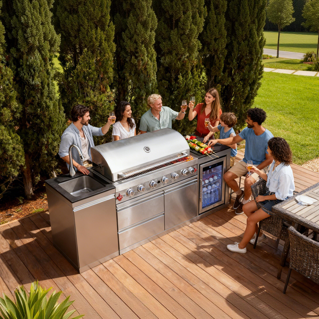 SERA-B Series Outdoor Modular Kitchen – All-in-One Backyard Cooking System