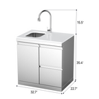 Stainless Steel Sink and Drawer Combo