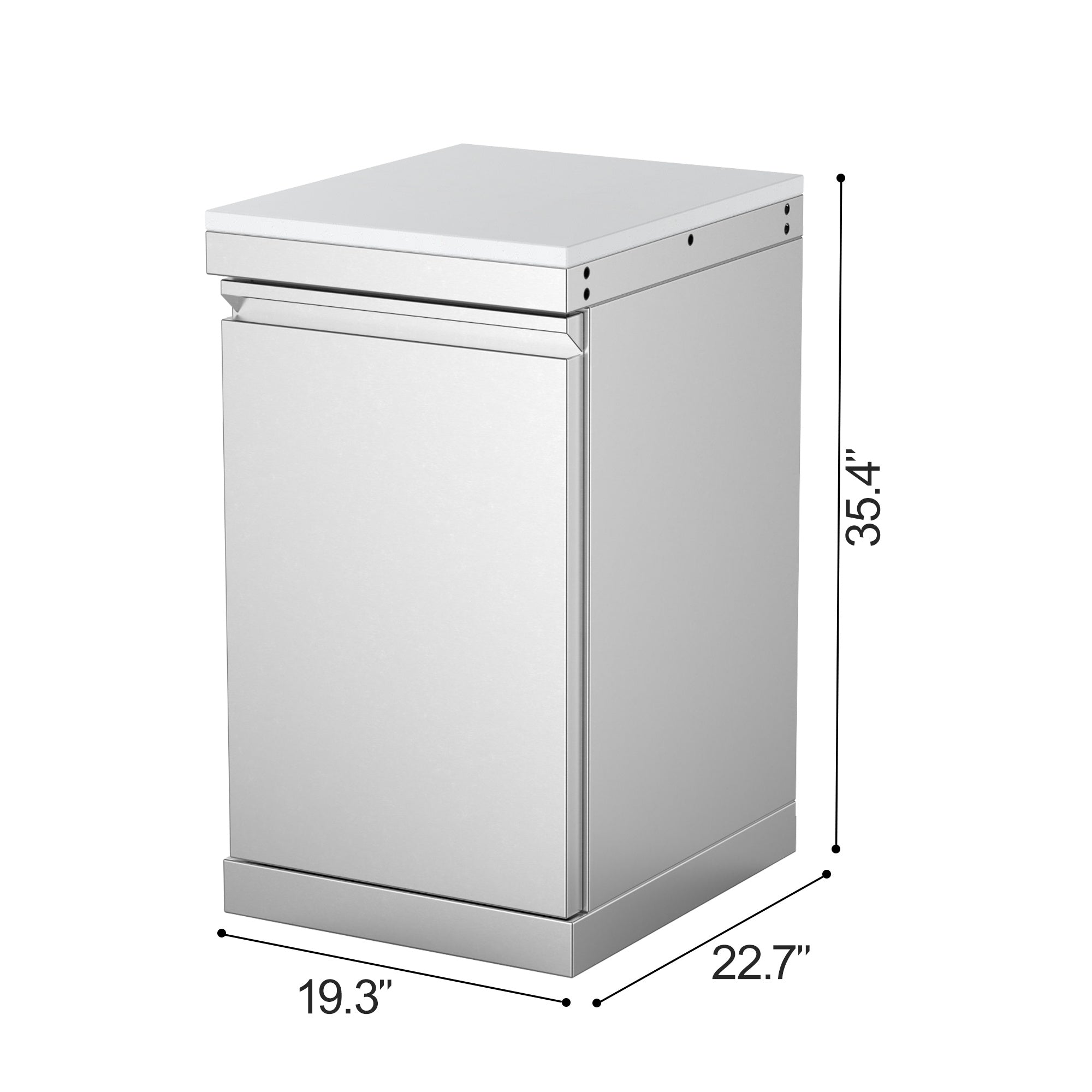 Stainless Steel Storage Cabinet - Single Door