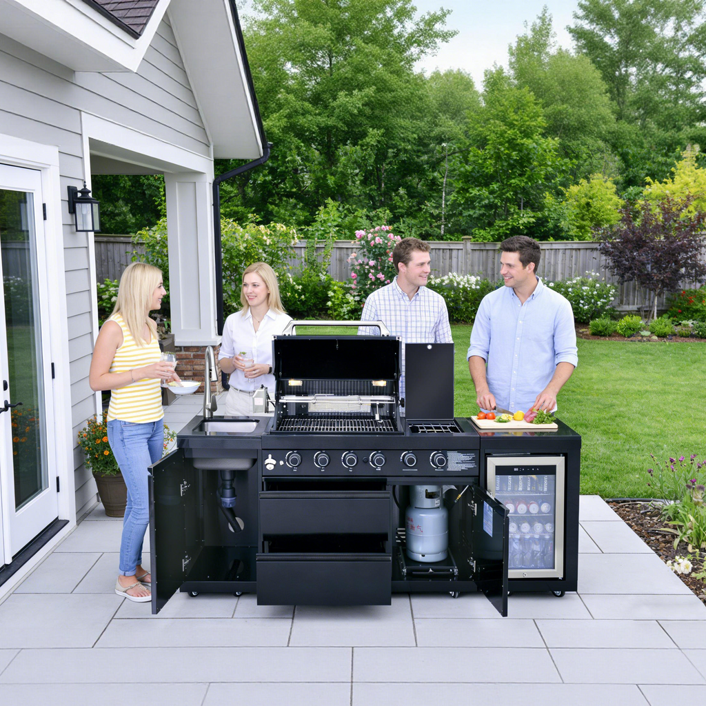 SERA-B Series Outdoor Modular Kitchen – All-in-One Backyard Cooking System