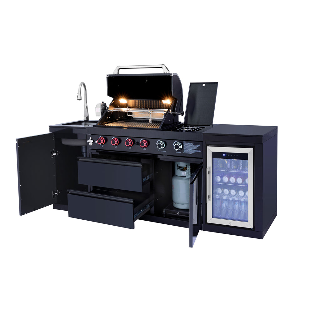SERA-B Series Outdoor Modular Kitchen – All-in-One Backyard Cooking System