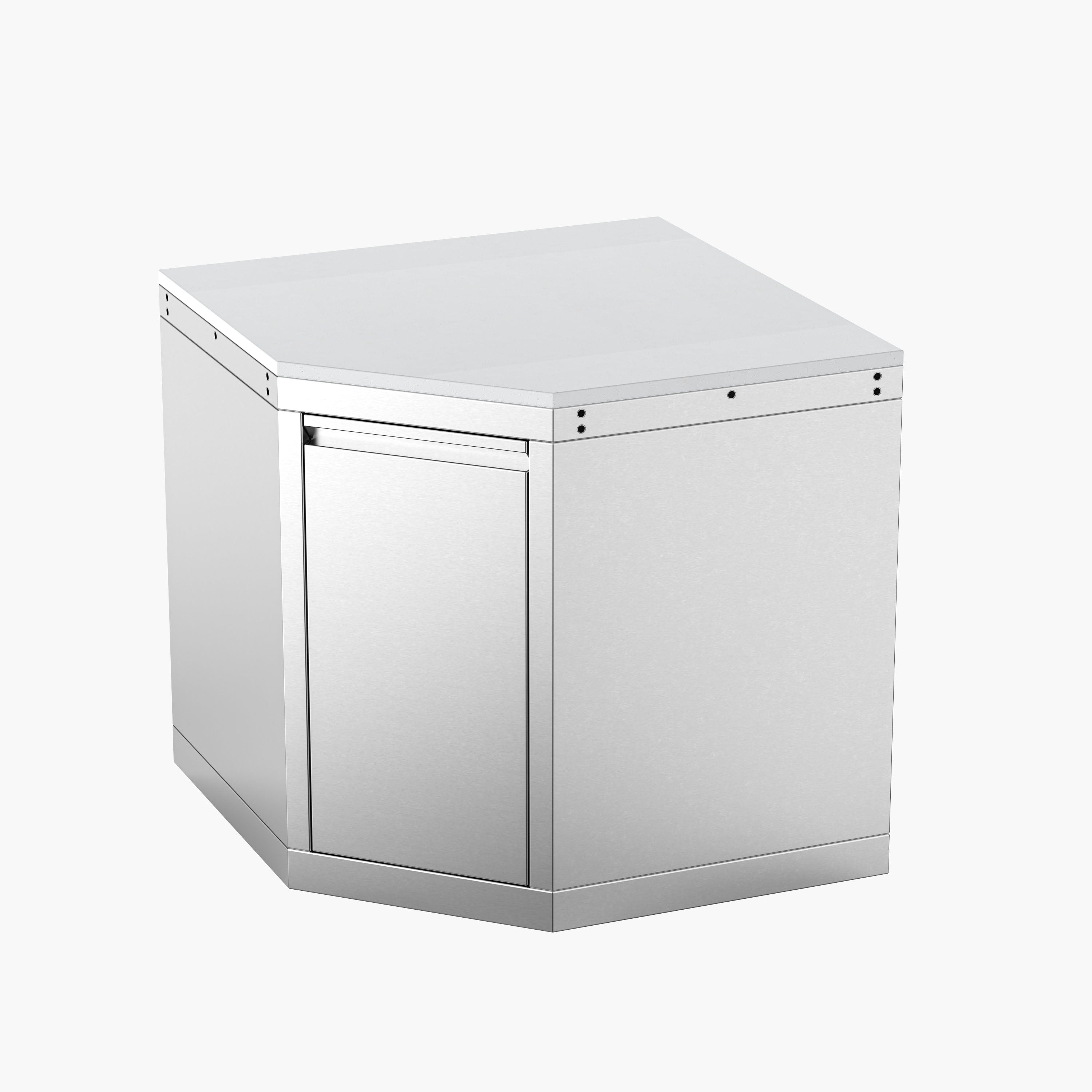 Wide Angle Corner Cabinet