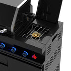 Vestivium Sera Series Outdoor Kitchen Island Black