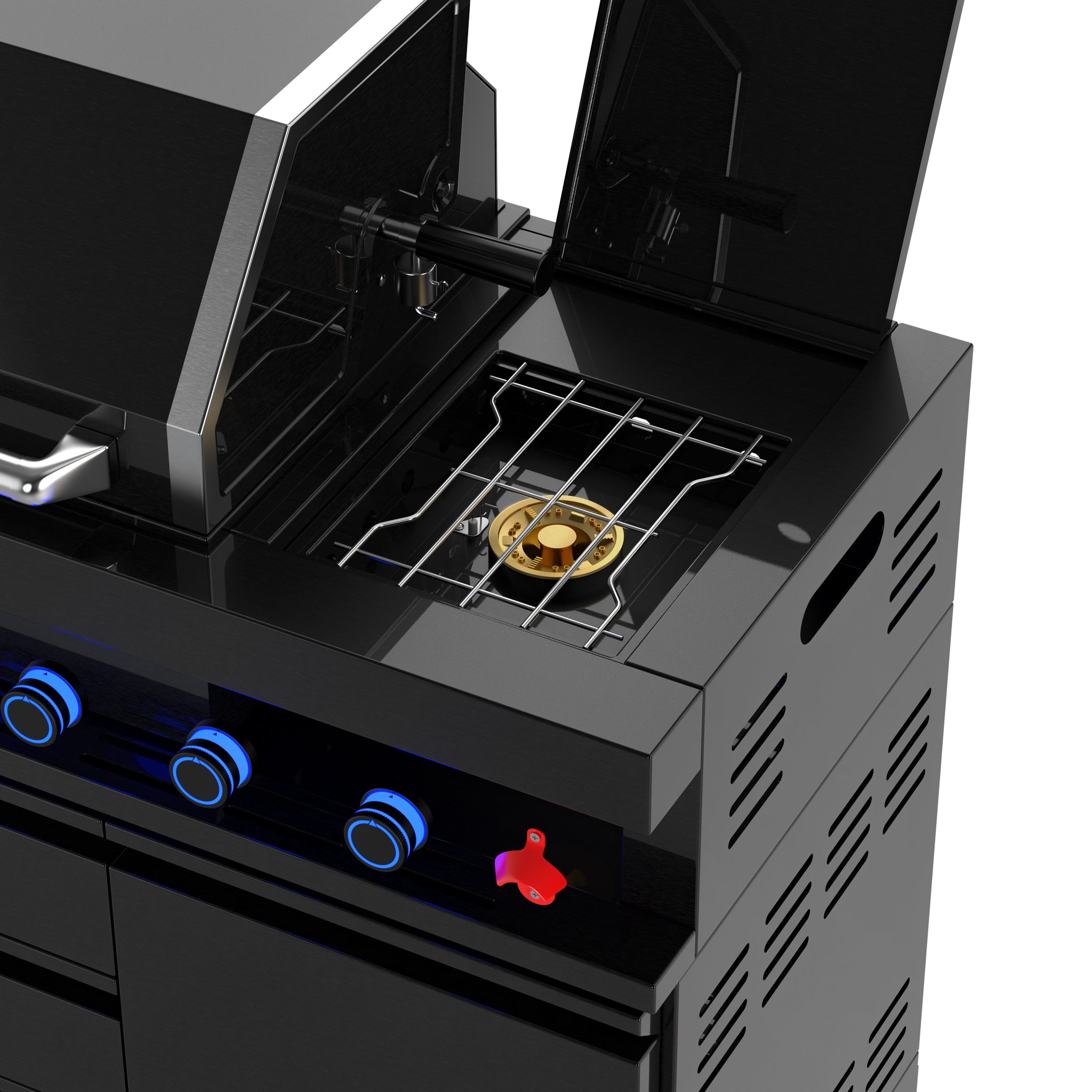 Vestivium Sera Series Outdoor Kitchen Island Black