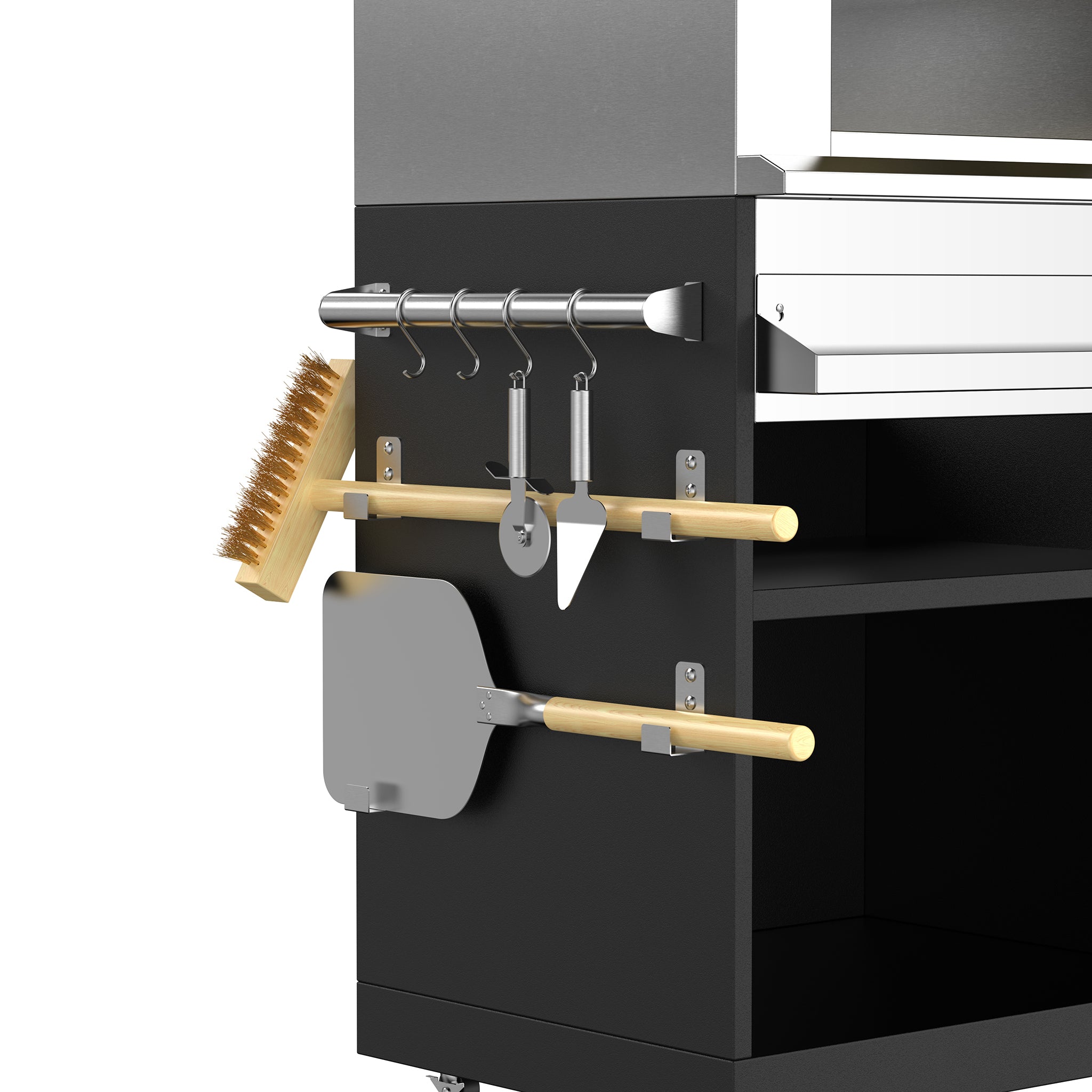 Vestivium Sera Series Outdoor Kitchen Island with Built - in Grill, Sink,Pizza Oven