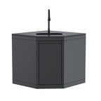 Wide-Angle Corner Cabinet with Sink Module
