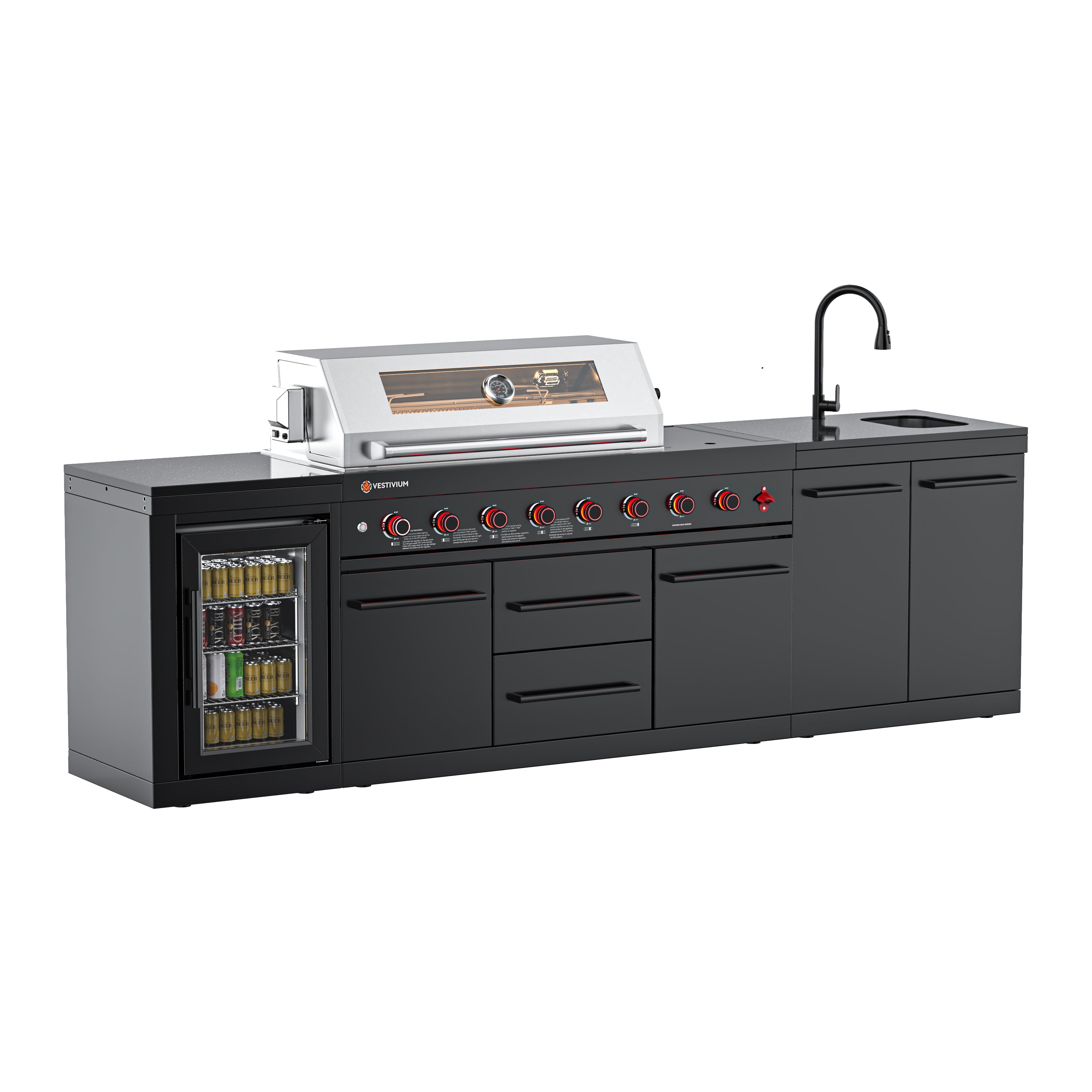 SERA-A Series Outdoor Modular Kitchen – All-in-One Backyard Cooking System