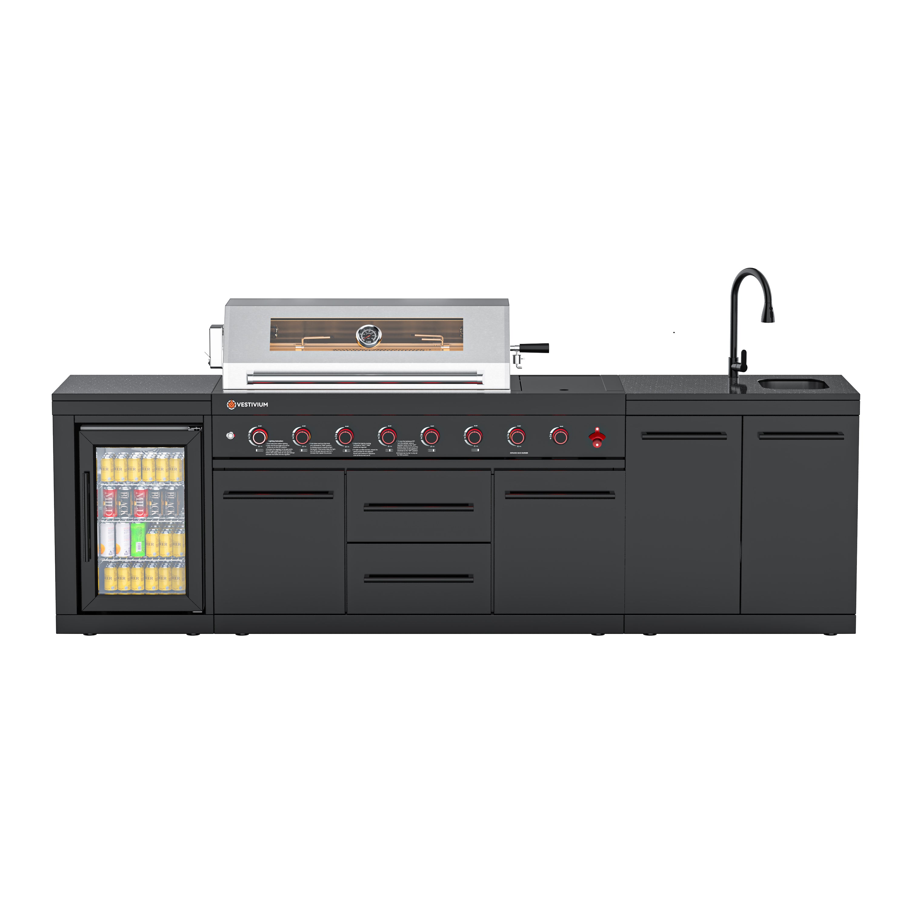 SERA-A Series Outdoor Modular Kitchen – All-in-One Backyard Cooking System