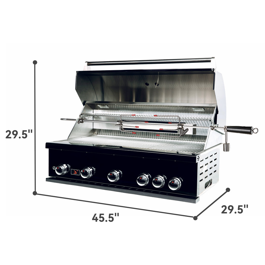 Whistler Built In 5-Burners Grill BLACK SERIES