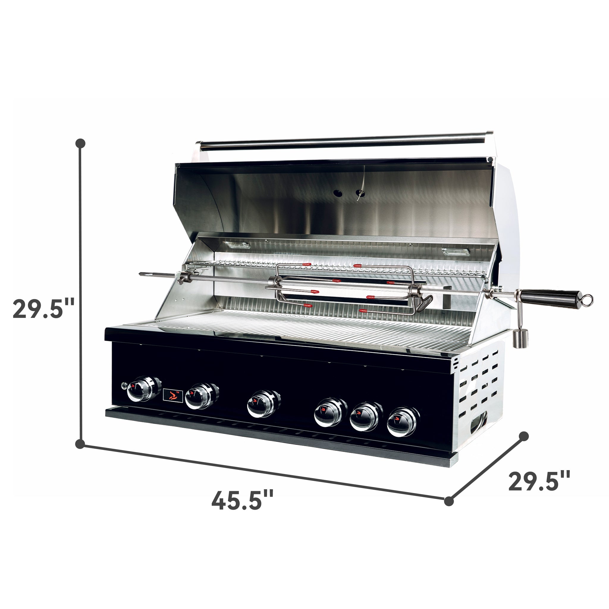 Whistler Built In 5-Burners Grill BLACK SERIES